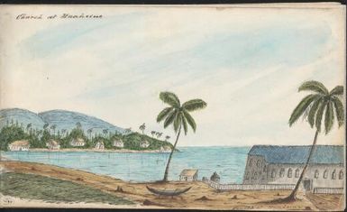 Church at Huaheine [i.e. Huahine], ca. 1850