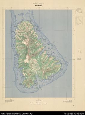 French Polynesia, Leeward Group, Raiatea, Provisional Series, 1958, 1:40 000