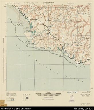 Fiji, Viti Levu, Kumbuna, Series: X751, Sheet 63, 1943, 1:62 500