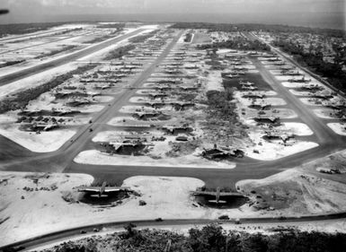 Aerial of North Army Field on Guam in the Marianas