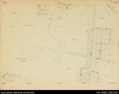 Fiji, Viti Levu, Suva, Cadastral, 2-Chain Series, Sheet M8-1-4, 1962, 1:1 584