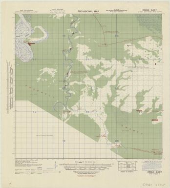 Provisional map, northeast New Guinea: Omba East (Sheet Omba East)