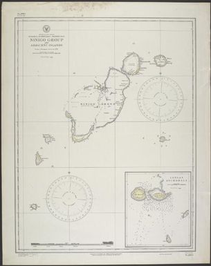 Ninigo Group and adjacent islands, Bismarck Archipelago, western part, South Pacific Ocean : from a German survey in 1911 / Hydrographic Office, U.S. Navy