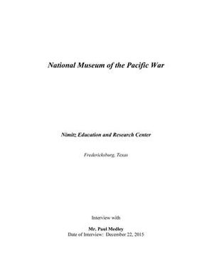 Oral History Interview with Paul Medley, December 22, 2015