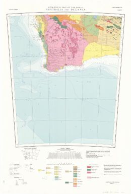 Geological map of the world Australia and Oceania (Sheet 11)