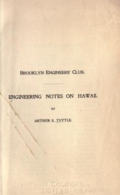 Engineering notes on Hawaii