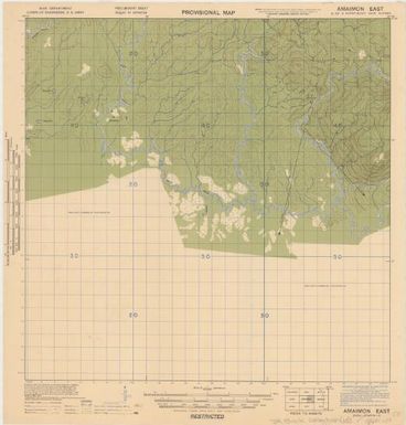 Provisional map, northeast New Guinea: Amaimon East (Sheet J.R. Black Map Collection / Item 15)