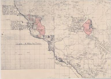 [Land available for settlement in Mekeo-Yodda Valley region] / Department of Lands, Surveys and Mines