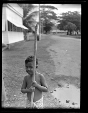 Unidentified boy, Apia, Samoa