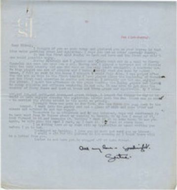 Letter from Gertrude Sanford Legendre, February 21, 1943