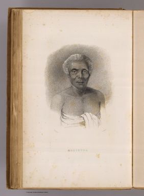 Malietoa. (Sketched by) A.T. Agate. (Engraved by) F. Halpin. (Philadelphia: Lea & Blanchard. 1845)