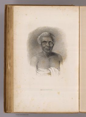 Malietoa. (Sketched by) A.T. Agate. (Engraved by) F. Halpin. (Philadelphia: Lea & Blanchard. 1845)