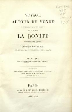 Voyage autour du monde : exécuté pendant les années 1836 et 1837 sur la corvette la Bonite