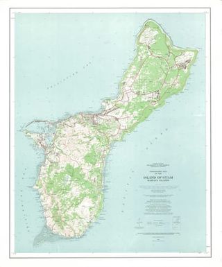 Special Topographic Map of Guam