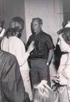 H. William Menard and Mrs. Block at the Grand Pacific Hotel cocktail party, Fiji