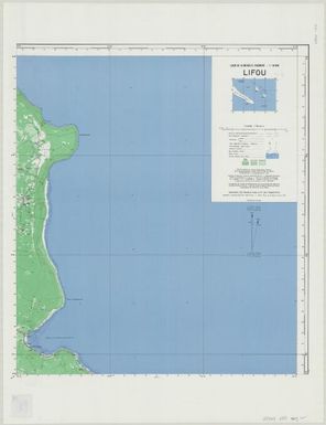 Carte de la Nouvelle Caledonie 150 000: Lifou (No 2) (NE)