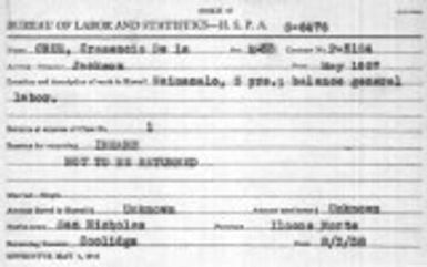 De la Cruz, Cresencio