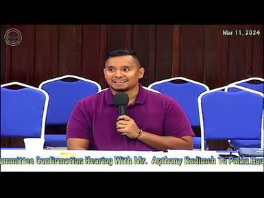11th OEK, The Senate LEH Com. Confirmation Hearing With Anthony Rudimch To PHA Board