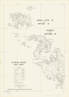 Florida Group : sketch map drawn from an air-photo mosaic (photos dated 1947) at photo scale