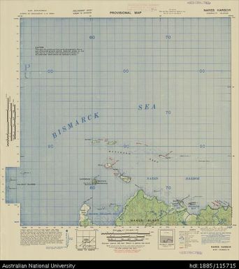 Papua New Guinea, Admiralty Islands, Nares Harbor, Sheet 1464, 1944, 1:63 360