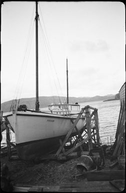 The 'Pitcairn' on shore