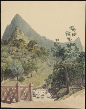 The river of Fatua, American Bridge, Tahaiti [i.e. Tahiti] [James Gay Sawkins]