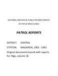 Patrol Reports. Central District, Magarida, 1962-1963