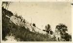 Start of the front rock wall near Cliffside Apartments, Brisbane, c1936