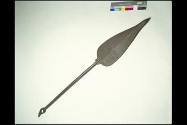 Carved wooden canoe paddle from the Massim area of Milne Bay, Papua New Guinea, ca. 1800?
