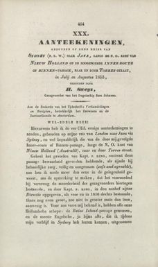 Aanteekeningen, gehouden op eene reize van Sydney (N.S.W.) naar Java, langs de N.O. Kust van Nieuw Holland of de zoogenoemde inner route of Binnen-passage, naar en door Torres-straat, in Julij en Augustus 1853 / gehouden door H. Sweys.