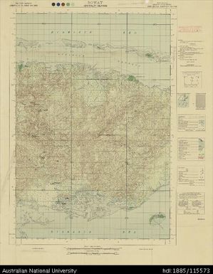 Papua New Guinea, Admiralty Islands, Bowat, 1 Mile series, 1953, 1:63 360