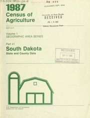 1987 census of agriculture, pt.41- South Dakota