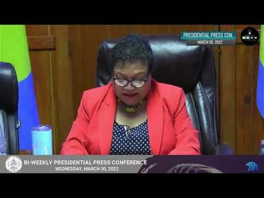 Bi-Weekly Presidential Press Conference (March 30, 2022)