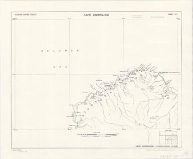 Solomon Islands 1:50,000: Cape Esperence (Sheet 1)