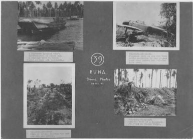 [Aerial photographs relating to the Japanese occupation of Buna-Gona region, Papua New Guinea, 1942-1943] [Allied air raids]. (56)