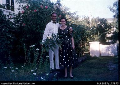 Man and woman in garden