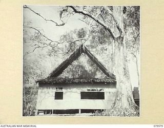 ORO BAY, NEW GUINEA. 1943-07. THE PAY OFFICE AND POST OFFICE OF THE 10TH FIELD AMBULANCE