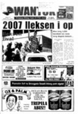 Wantok Niuspepa--Issue No. 1711 (May 10, 2007)