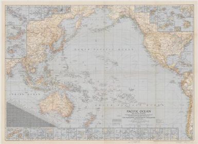 Pacific Ocean and the Bay of Bengal / compiled and drawn in the Cartographic Section of the National Geographic Society for the National Geographic Magazine ; James M. Darley, chief cartographer ; culture by Apphia E. Holdstock and Donald G. Bouma ; physiography by John J. Brehm
