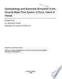 Geohydrology and numerical simulation of the ground-water flow system of Kona, Island of Hawaii