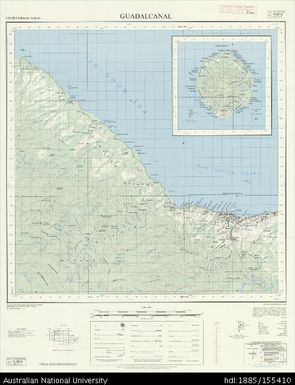 Solomon Islands, British Solomon Islands Protectorate, Guadalcanal, Series: X711, Sheet 9-159-8, 1975, 1:50 000