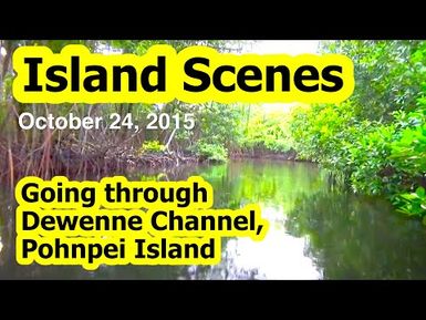 Going through Dewenne Channel, Pohnpei Island, Micronesia