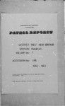 Patrol Reports. West New Britain District, Kandrian, 1962 - 1963