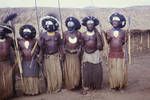 Highlanders dancing, Wabag men, [Papua New Guinea, 1963?]