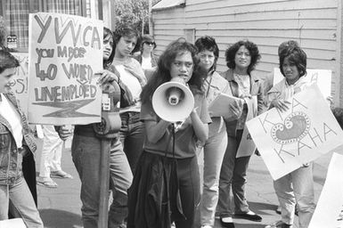 Women protest against YWCA
