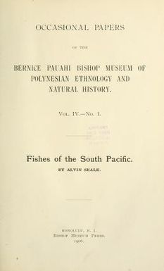 Occasional Papers of the Bernice Pauahi Bishop Museum of Polynesian Ethnology and Natural History