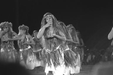 Female performers from Tahiti. Pacific Arts Festival, Townsville, Australia