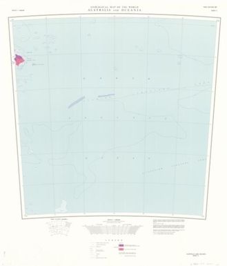 Geological map of the world Australia and Oceania (Sheet 5)