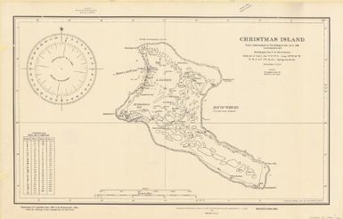 Christmas Island : from a chart supplied by Pere Emmanuel Rougier in 1924, with corrections to 1939