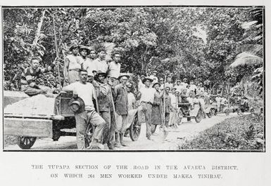 Road-making in the Cook Islands